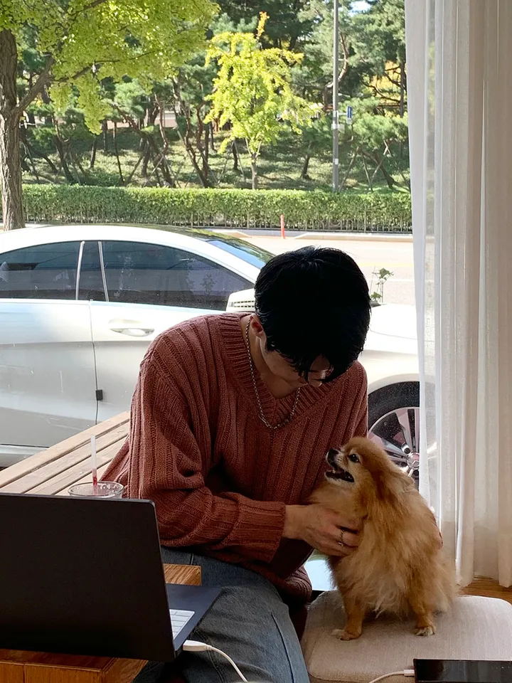 재입고/[자체제작] 플럼바고 하늘 꽃 가디건 상세 이미지 3