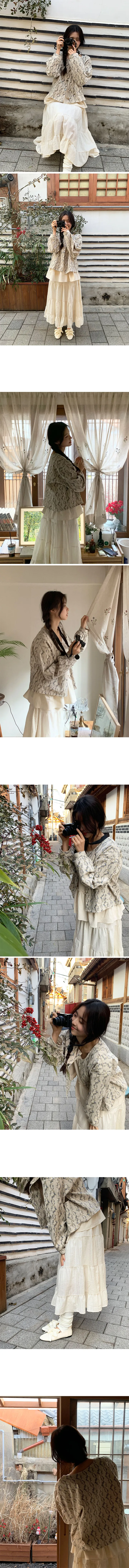 재입고/[자체제작] 플럼바고 하늘 꽃 가디건 상세 이미지 20