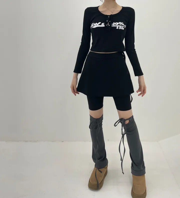 뉴진스 3부 스트랩 치마 레깅스 상세 이미지 8