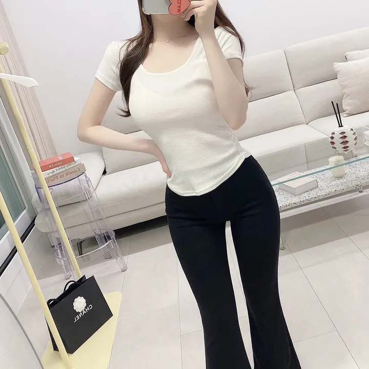 찰떡 밴딩 스판 하이웨스트 키작녀 블랙 부츠컷 레깅스 팬츠 데일리 무지 슬랙스 바지 상세 이미지 6
