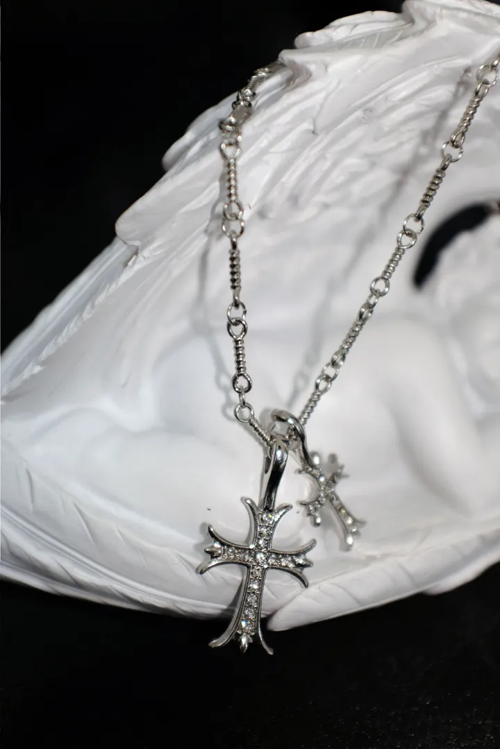 당일출고 🚀 주문폭주*  y2k cross necklace [빈티지 십자가 목걸이] 상세 이미지 4
