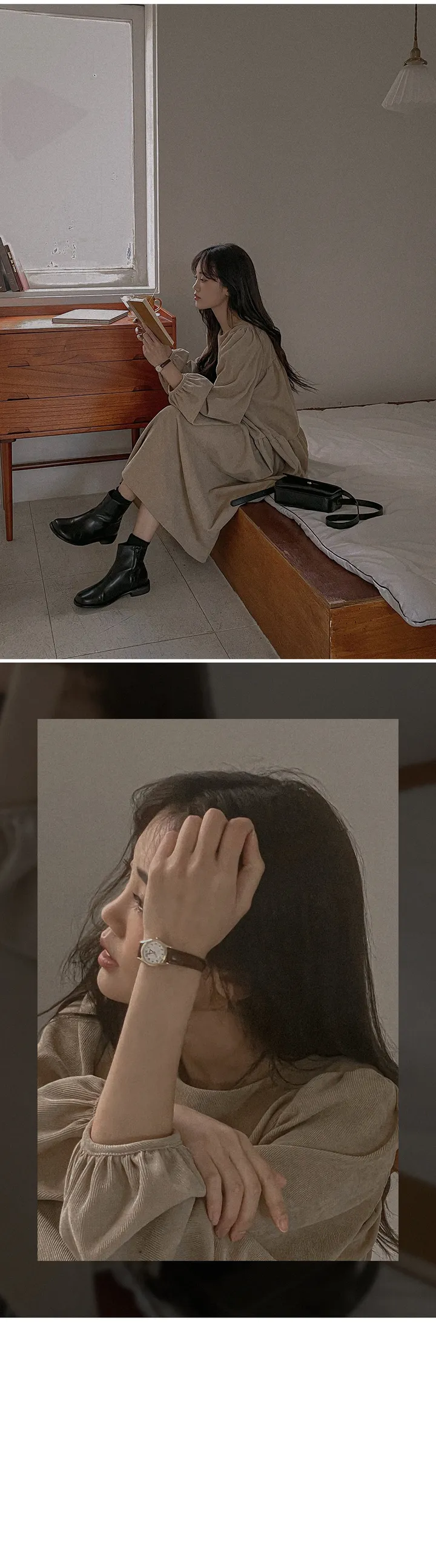 [카시오] 골드 라운드시계 상세 이미지 2