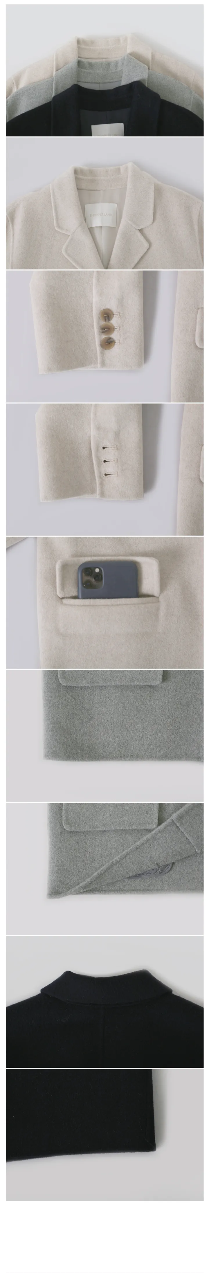 [handmade][울 80%][MADE]유즈얼 핸드메이드 코트 jk (3color)'당일발송' 상세 이미지 35
