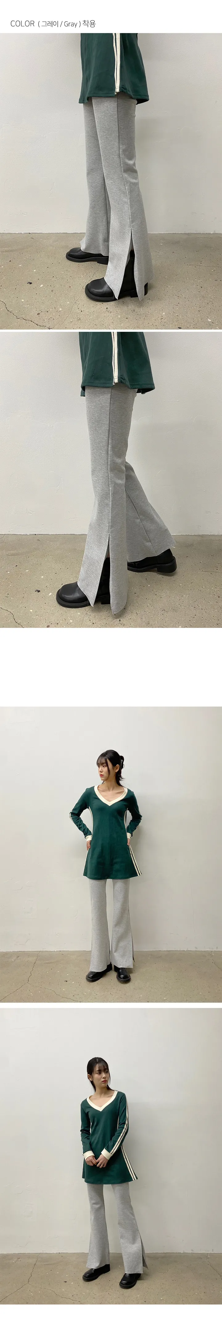 스포 트임 부츠컷레깅스 상세 이미지 8