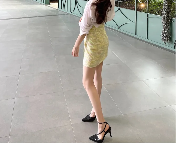사선 스트랩 스틸레토 힐 ( 4 Color ) 상세 이미지 6