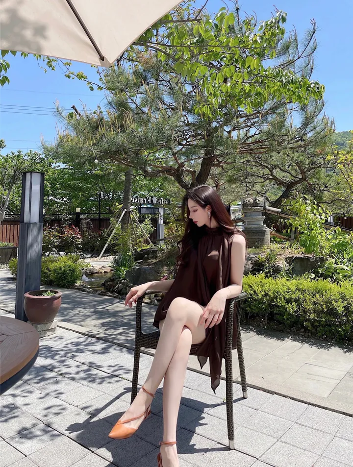 사선 스트랩 스틸레토 힐 ( 4 Color ) 상세 이미지 8