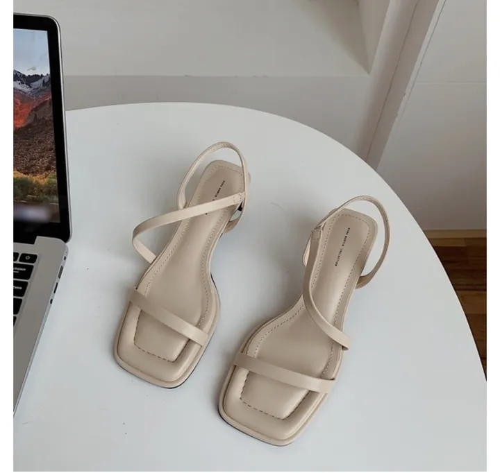 사선 스트랩 힐 / 4.5cm[더아셀] 상세 이미지 2