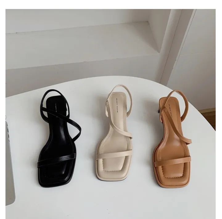 사선 스트랩 힐 / 4.5cm[더아셀] 상세 이미지 1