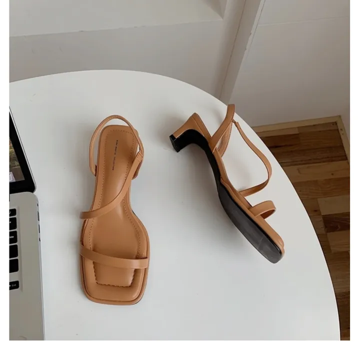 사선 스트랩 힐 / 4.5cm[더아셀] 상세 이미지 7