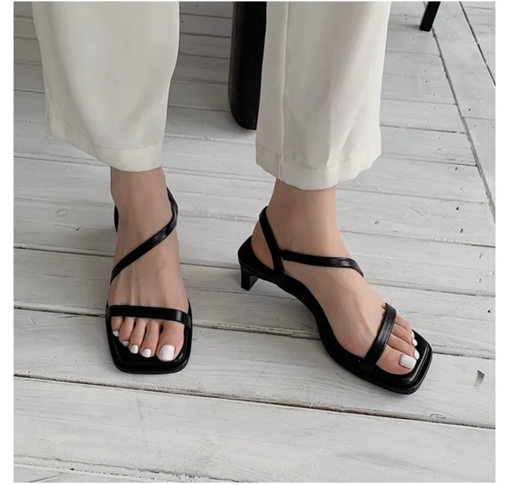 사선 스트랩 힐 / 4.5cm[더아셀] 상세 이미지 15