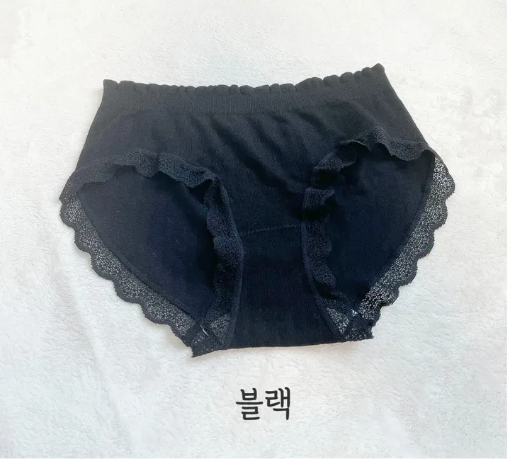 (블랙입고/44-120) 매직 진짜 잘늘어나는 팬티 빅사이즈 중독적인 예쁜 인생 레이스 골지 상세 이미지 23