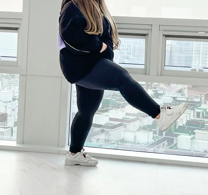 (55-120/5size) 하테 사이즈대박 레깅스 빅사이즈 발열 3XL 상세 이미지 31