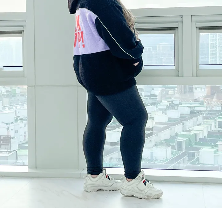 (55-120/5size) 하테 사이즈대박 레깅스 빅사이즈 발열 3XL 상세 이미지 30