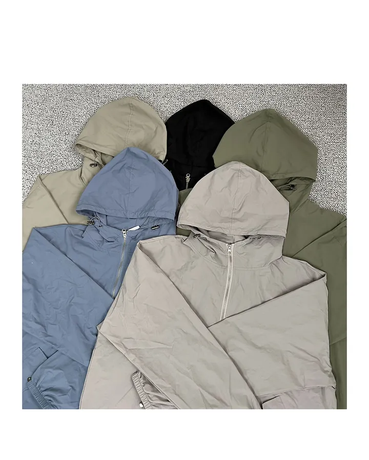 [오늘출발] 모노 후드 투웨이 오버핏 바람막이 - 4color 상세 이미지 1
