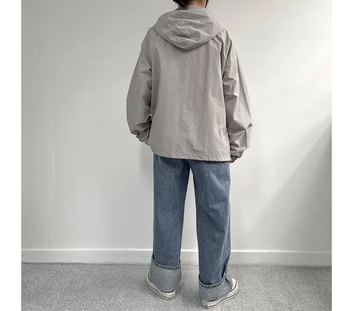[오늘출발] 모노 후드 투웨이 오버핏 바람막이 - 4color 상세 이미지 20
